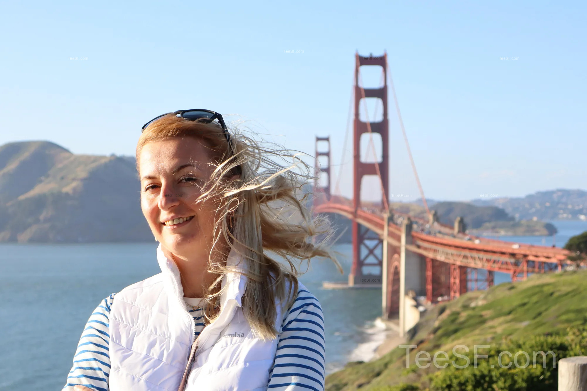 golden Gate Bridge Overlook Portrait during a Stripe Sessions 2026 visit in San Francisco.